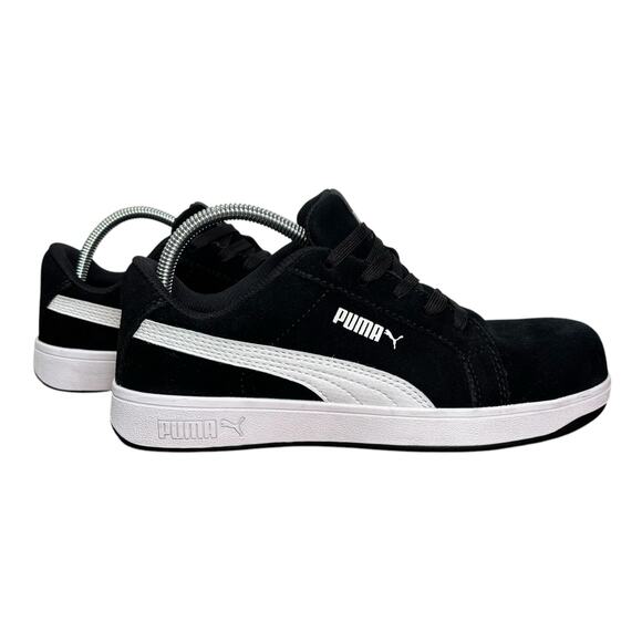 Puma Iconic Suede S1P Low Safety Shoes Size 8 Black Composite Toe Work Sneakers - Picture 10 of 11